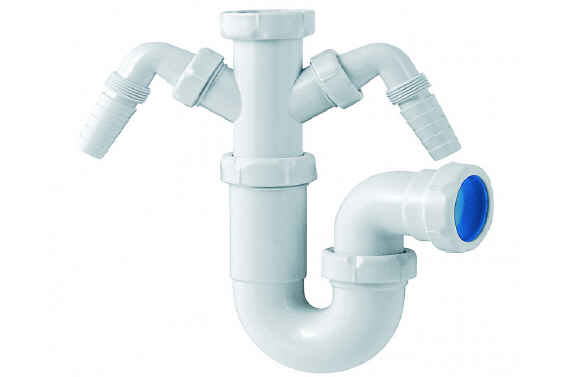 Sifó corb extensible, doble presa, S-73, 1"1/2