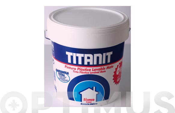 Pintura plástica blanca, 4 l