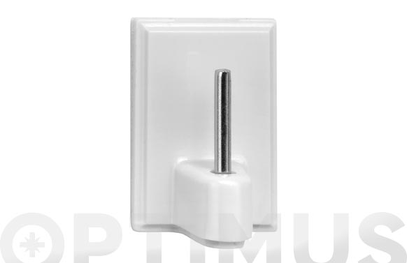 Colgador adhesivo para visillos, blanco, 25 x 17 x 12 mm