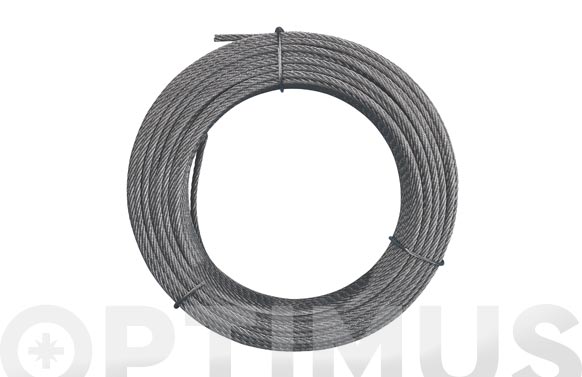 Cable acero galvanizado, Ø2 mm, 15 m