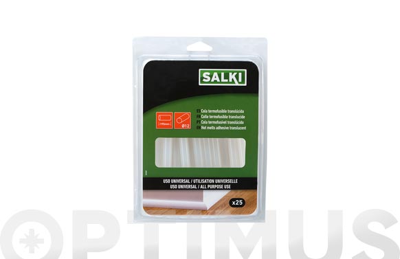 Adhesiu termofusible, transparent, 22 u, Ø7,5 - 95 mm