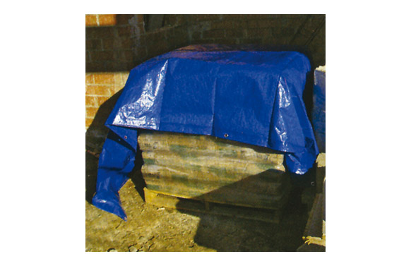 Toldo polietileno, azul/verde, 90 gr, 2 x 3 m