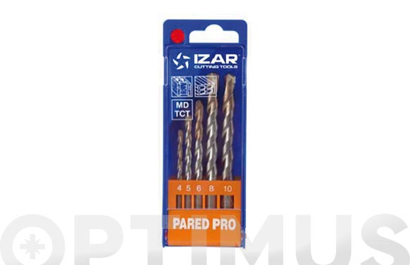 Broca Pro cilindrica, 5 piezas, Ø4 a 10 mm