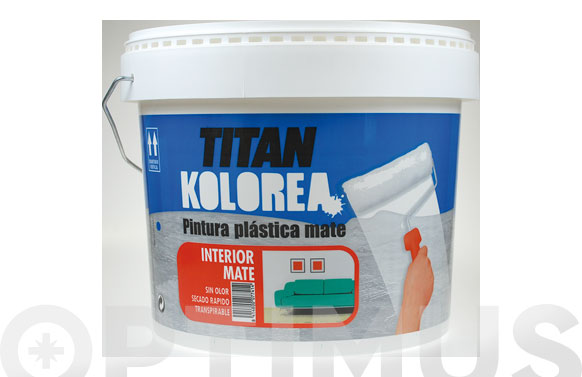 Pintura plástica blanca, 5 kg