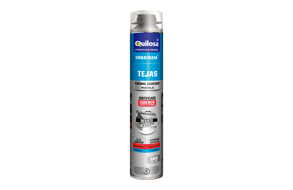 Escuma orbafoam adhesiu teula, pistola, gris, 750 ml