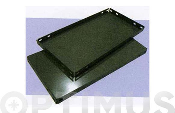 Bandeja estantería galvanizada gris oscuro, 90 x 30 cm