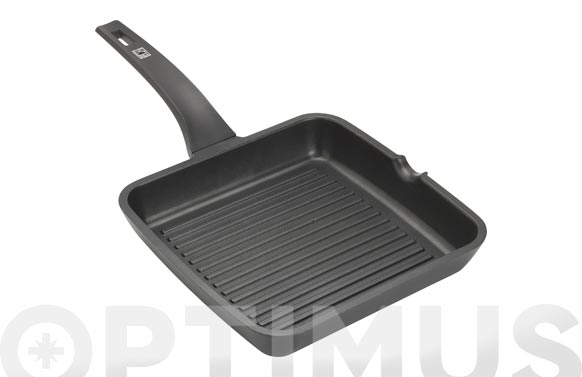 Grill aluminio fundido inducción, Efficient, 28 cm