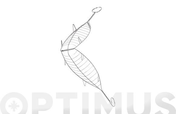 Graella besuguera, inox, 54 x 13,5 cm