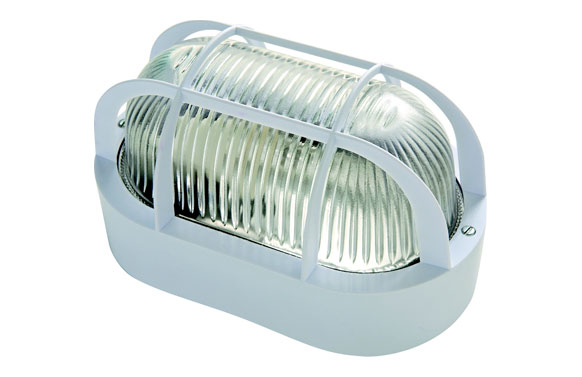 Aplic oval, blanc, E-27, 60 w