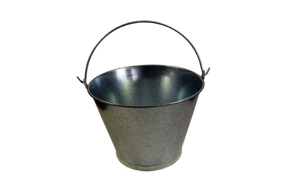 Cubo galvanizado, cónico, 8 l 