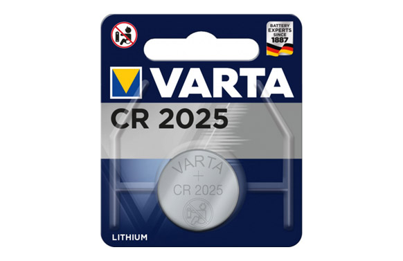 Pila litio botón CR2025, 1 u