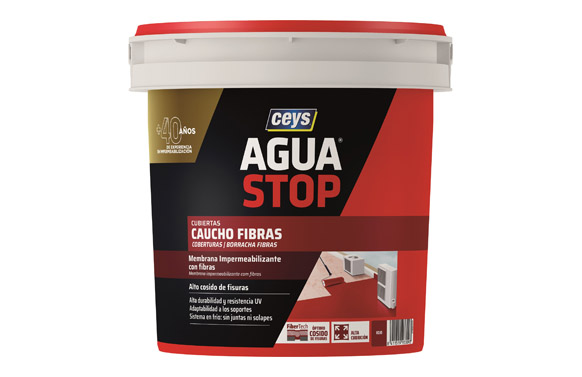 Menbrana antihumitat Aigua Stop Cautxú, vermell, 1 Kg