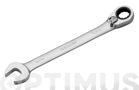 Llave combinada con carraca reversible, 16 mm