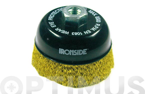 Raspall tassa pua llautó, M14, Ø100 mm