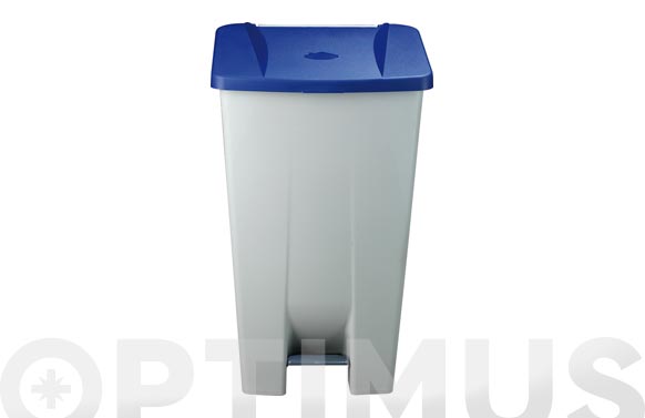 Contenedor selectivo con pedal, azul, 120 l.