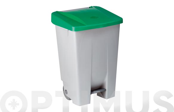 Contenidor selectiu amb pedal, groc, 80 l.