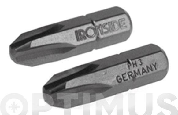 Punta cargolar, Phillips, 2 u, 1/4", 3 x 25 mm