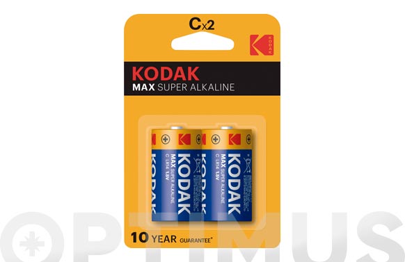 Pila alcalina Kodak MAX, C LR14, 2 u