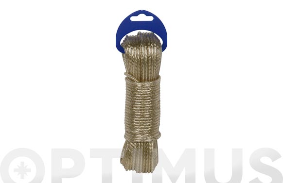 Cable acero plastificado, oro, 10 m, Ø3,5 mm