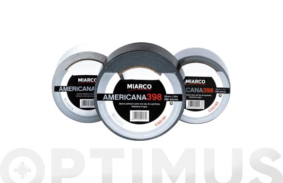 Cinta americana plata, 50 mm x 30 m