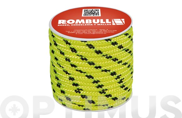 Corda polièster, amarillo, Ø6 mm, 15 m