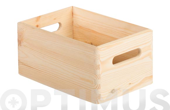 Caja madera pino, 30 x 20 x 14 cm