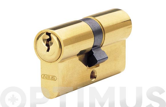 Cilindro E50,  llave serreta, latón, leva 15 mm, 30-30