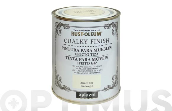 Pintura a la tiza CHALKY FINISH RUST-OLEUM exterior 750 ml blanco mate