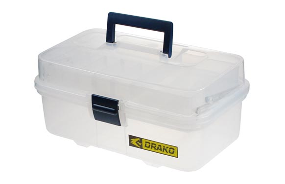 Caja multiuso, plástico transparente, 170 x 335 205 mm