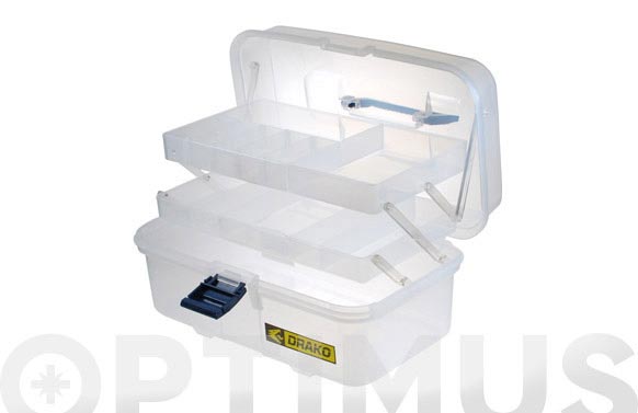 Caja multiuso, plástico transparente, 170 x 335 x 205 mm