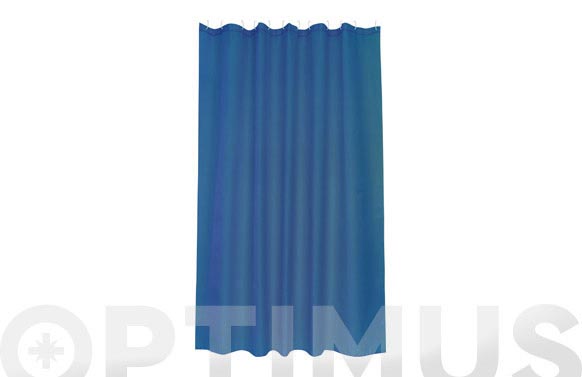 Cortina de bany, polièster, intense blau, 1,80 x 2,00 m