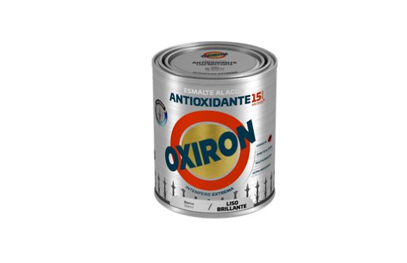 Esmalte antioxidante agua oxiron liso brillante, 750 ml, blanco