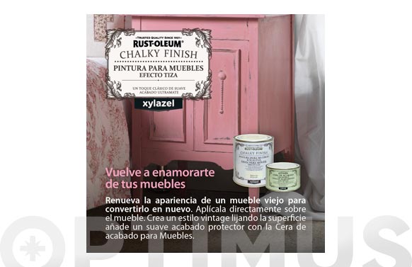 Pintura a la Tiza Chalky Finish Muebles Marrón Yute