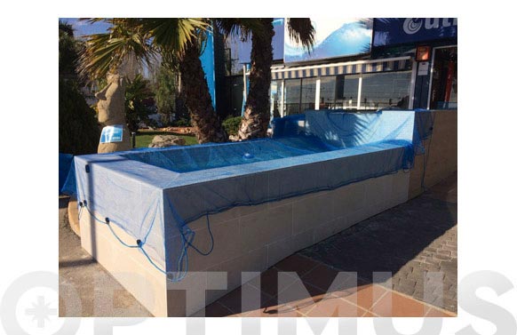 Cobertor piscina malla antihojas, 5 x 5 m
