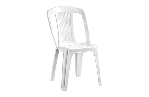 Cadira monobloc Elba, sense braços, 48 x 51 x 83 cm