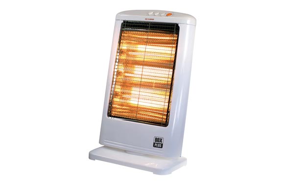 Estufa halógena oscilante, blanca, 1200 W