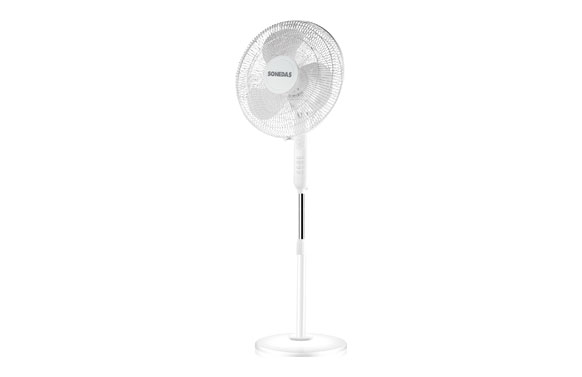 Ventilador de peu, blanc, Ø40 cm, 45 W