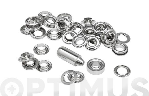 Anella amb trau, acabat plata, Ø10 x Ø21 mm, 25 u