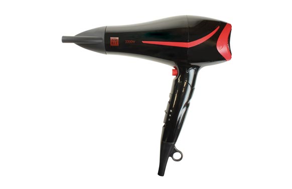 Secador de pelo ionico, mango plegable, 2200W