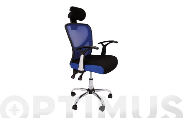 Cadira escriptori Actual, negra/blava