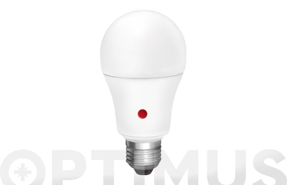 Bombilla led estándar sensor, 10w, E27, luz cálida