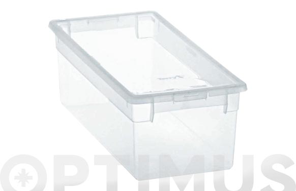 Caja multiusos apilable, transparente, 7 l, 