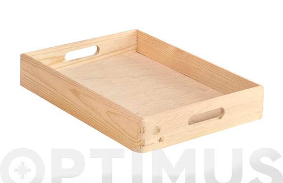 Caja madera pino, 40 x 30 x 7 cm