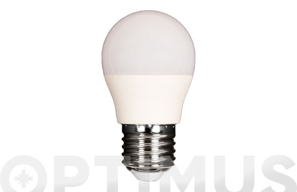 Bombeta led esfèrica, E27, 6w, llum càlida