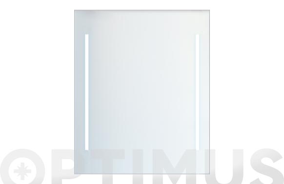 Espejo luminoso LED, 60 x 80 cm