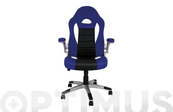 Cadira gaming Victoria, negra/blau