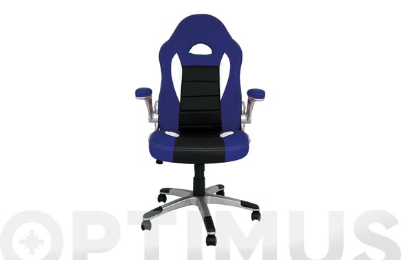 Silla oficina gaming Victoria, negra/azul