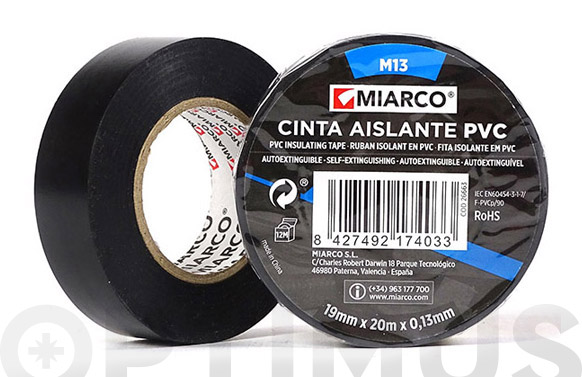 Cinta aïllant M13, marró, 20 m x 19 mm