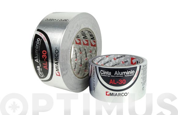 Cinta aluminio, 50 mm x 50 m