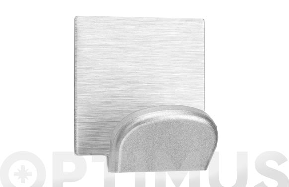 Colgador adhesivo, cromo mate, 45 x 40 x 30 mm